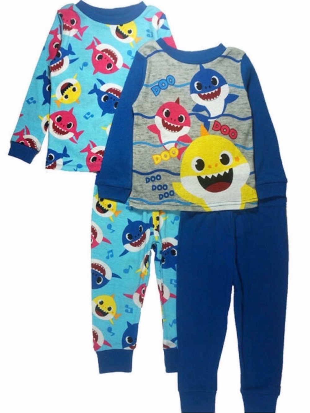 Nickelodeon Baby Shark 2-Pack 100% Cotton Unisex Pajama Set